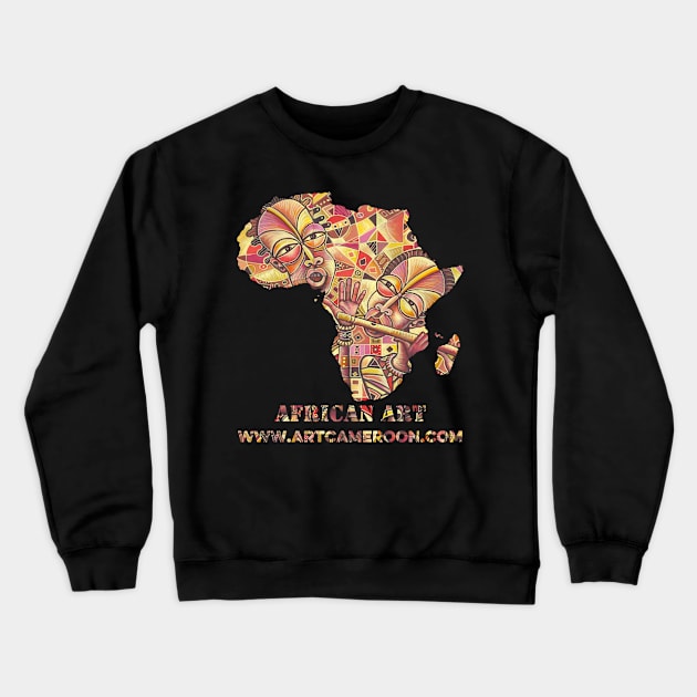 The Drummer and Flutist III Crewneck Sweatshirt by ArtCameroon